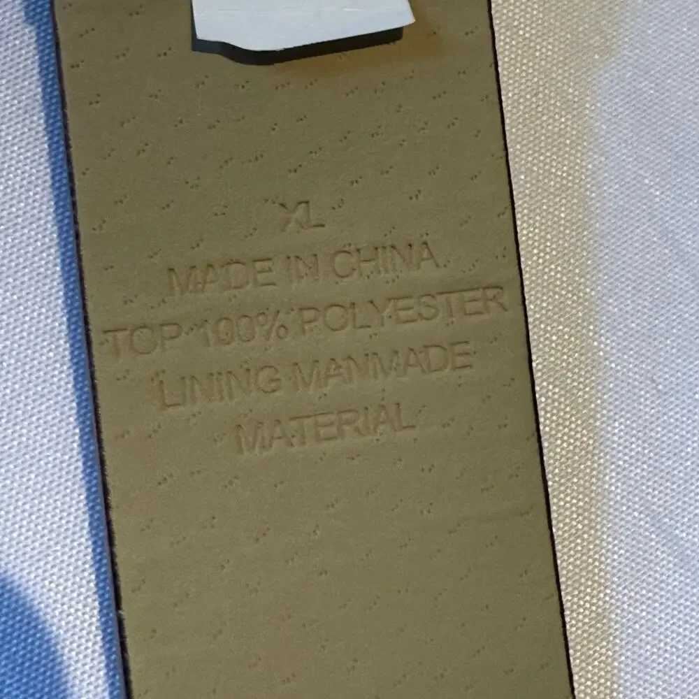 Women’s Belt Embossed Metal Western Silver Tone Tip XL